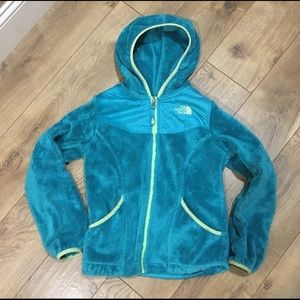 The North Face Girls Oso Fleece Jacket 10/12 teal